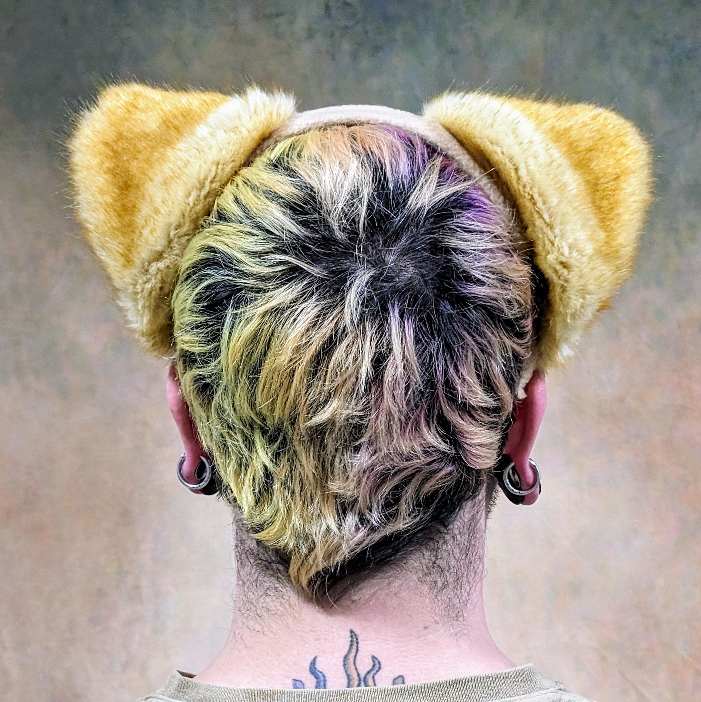 Pawstar Classic Lion Ear Headband - lion ear headband for costumes, cosplay, fursuit, fashion, therian back