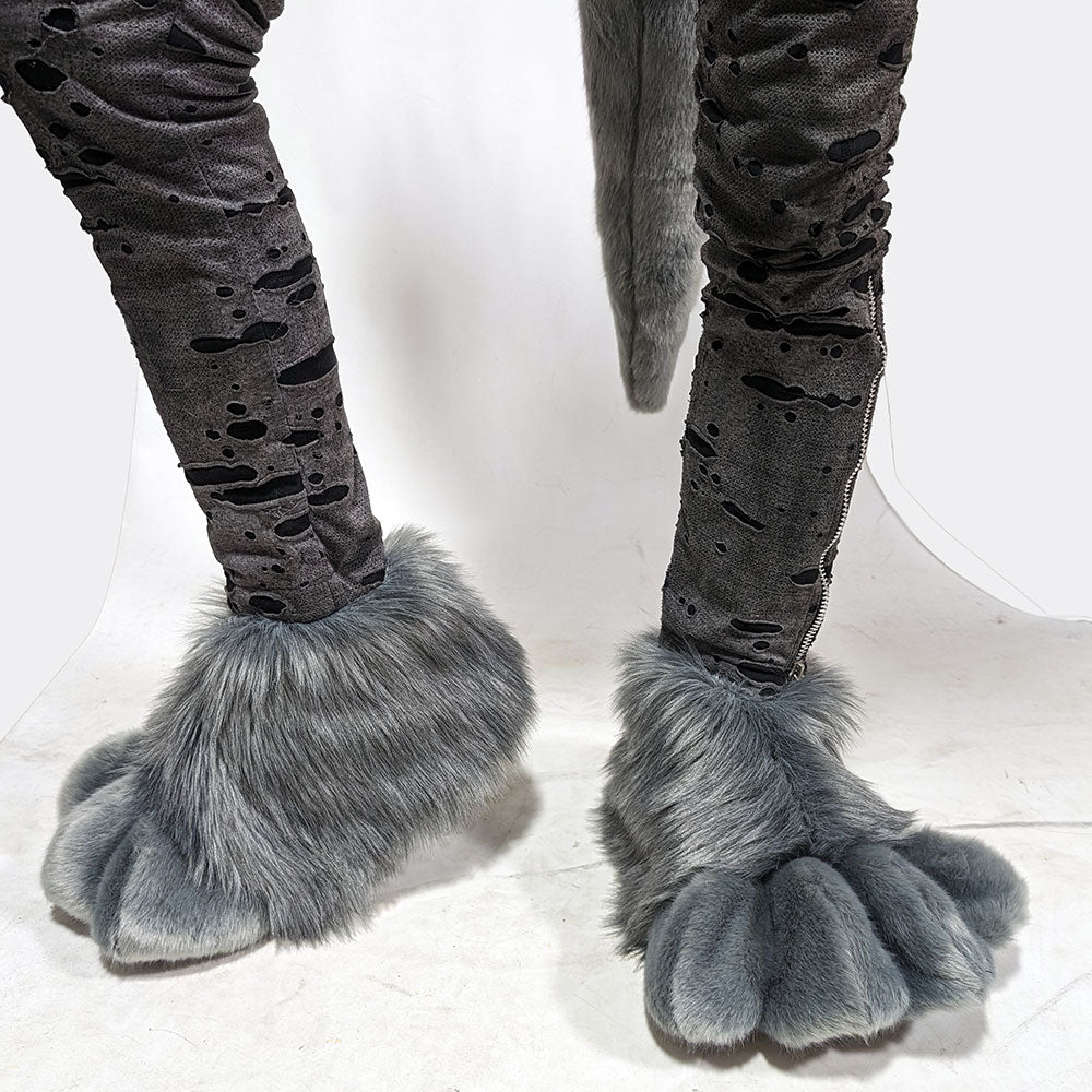 Otter Fluffy Foot Paw Covers - Pawstar Pawstar Foot Covers foot paws, limited, otter