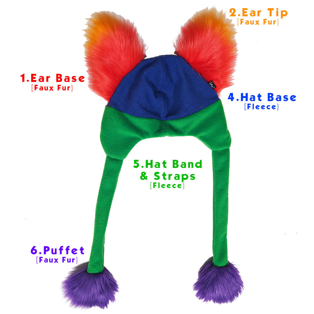 ☆ Color-Swap Fox Yip Hat - Extra Warm
