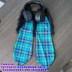 Turquoise Fursonic Pin Punx Bunny Headphone Ears - bunny ear headphone adapter for costumes, cosplay, fursuit, fashion, therian, streaming