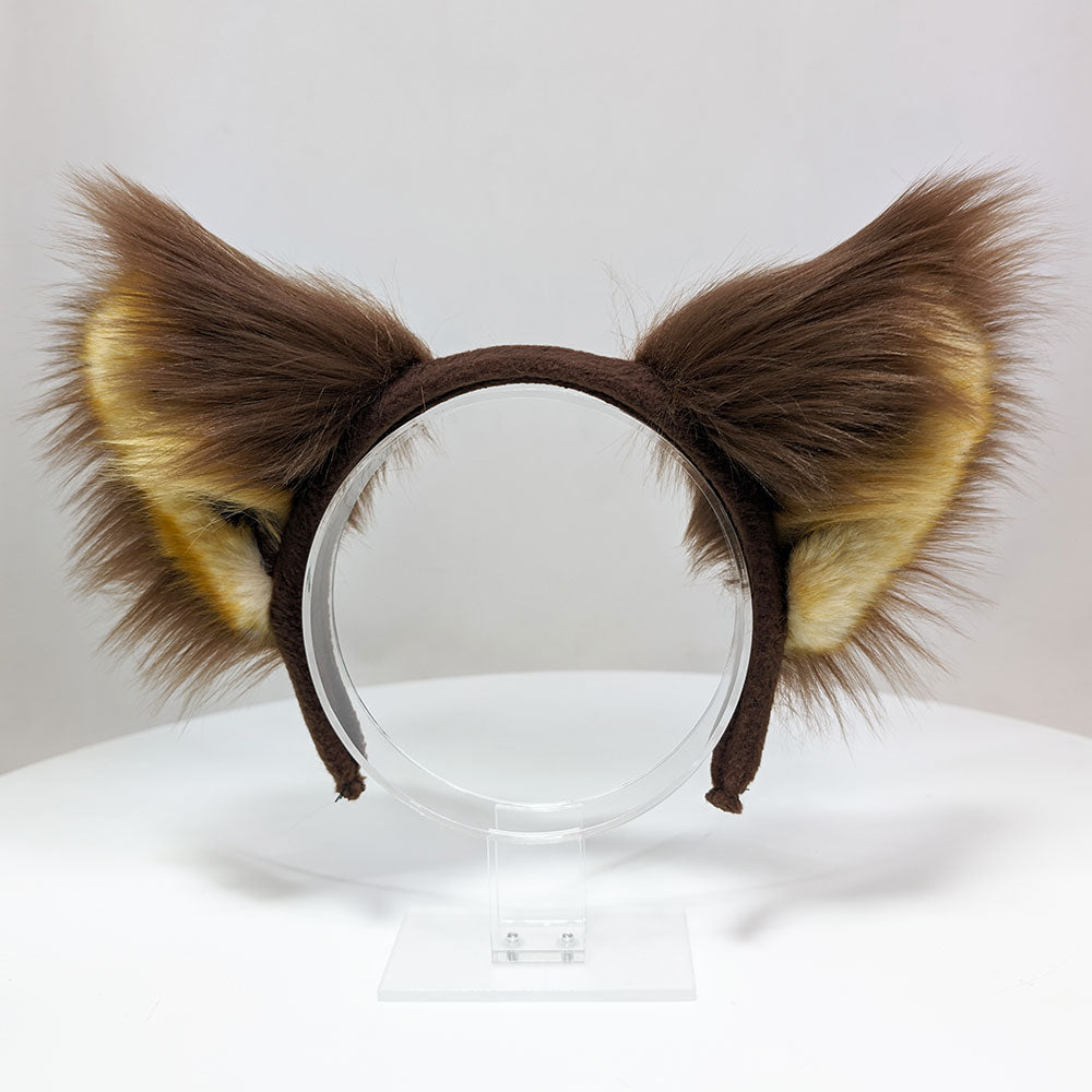 Tanuki Raccoon Ear Headband  for costumes, cosplay, fursuit, fashion, therian