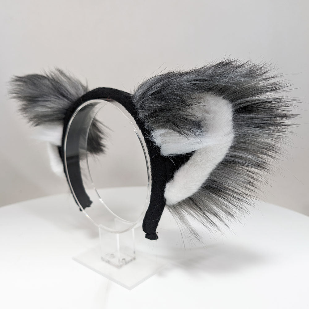 Pawstar Raccoon Ear Headband  for costumes, cosplay, fursuit, fashion, therian alt view