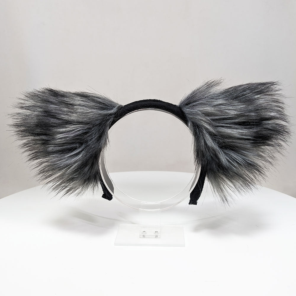 Pawstar Raccoon Ear Headband  for costumes, cosplay, fursuit, fashion, therian back