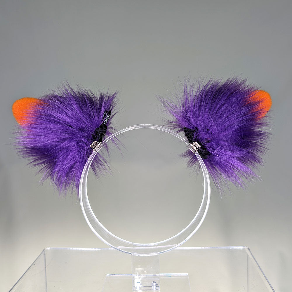 Pawstar Color-Swap Clip-In Bunny Ears Ear Headband - bunny ear headband for costumes, cosplay, fursuit, fashion, therian back