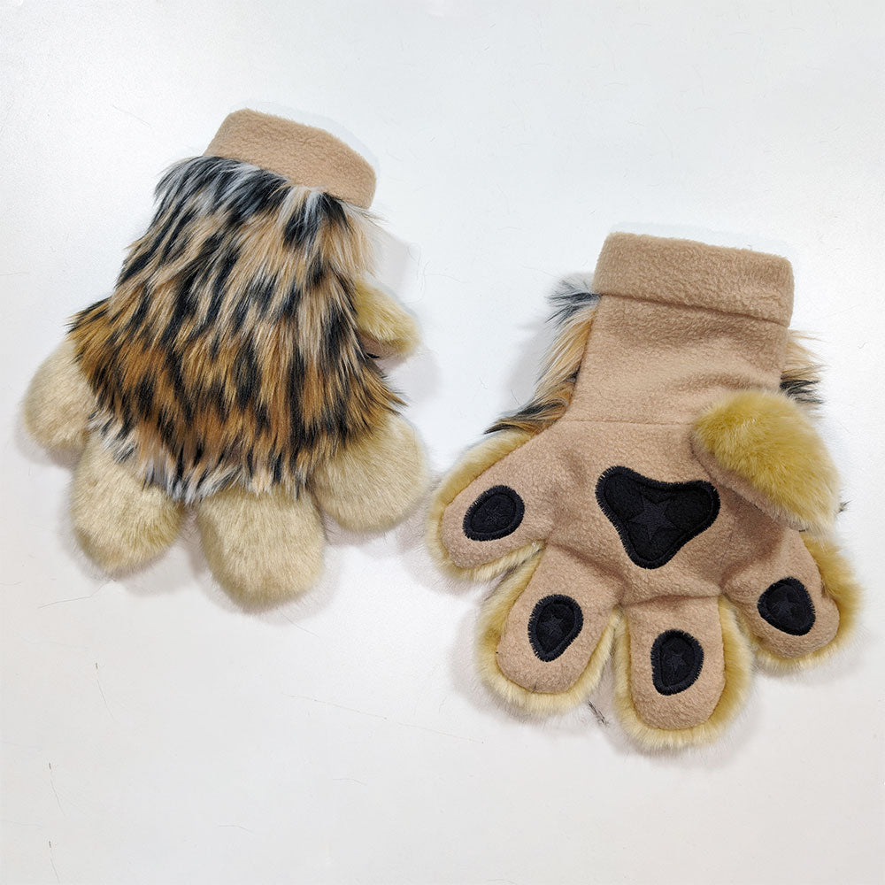 Pawstar furry fursuit hand paw gloves