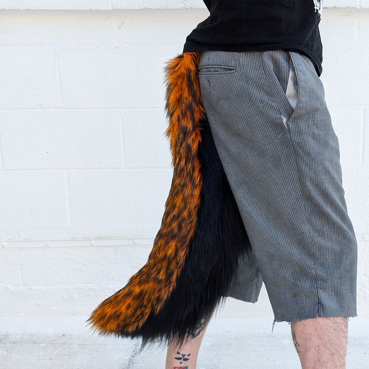 Pawstar Halloween costume tail in werewolf wolf furry fursuit theme