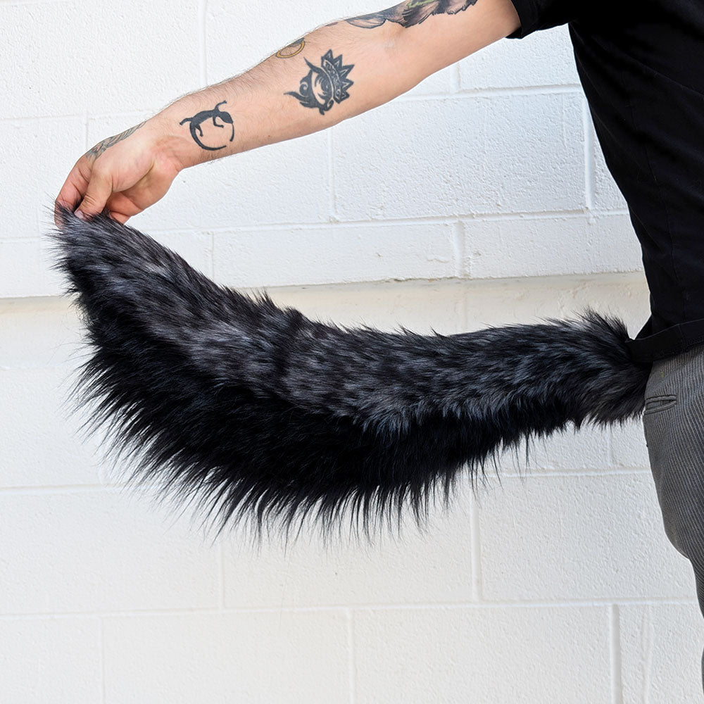 Pawstar Halloween costume tail in werewolf wolf furry fursuit theme