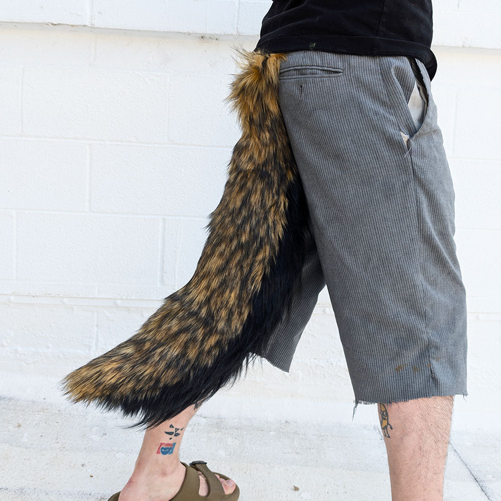 Pawstar Halloween costume tail in werewolf wolf furry fursuit theme