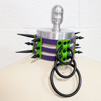 ☆ Color-Swap Spike Waterfall Cage Collar