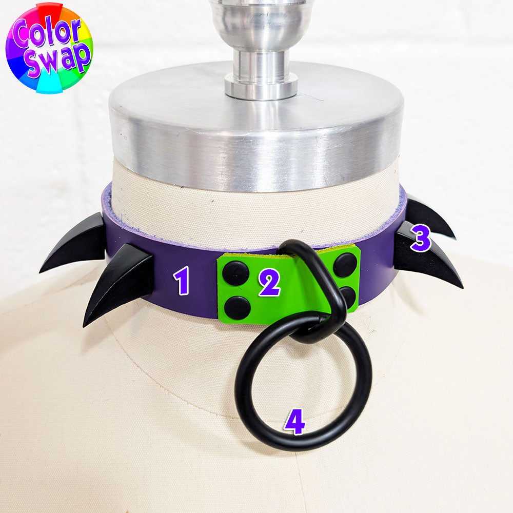 ☆Color-Swap Ringed Claw Collar