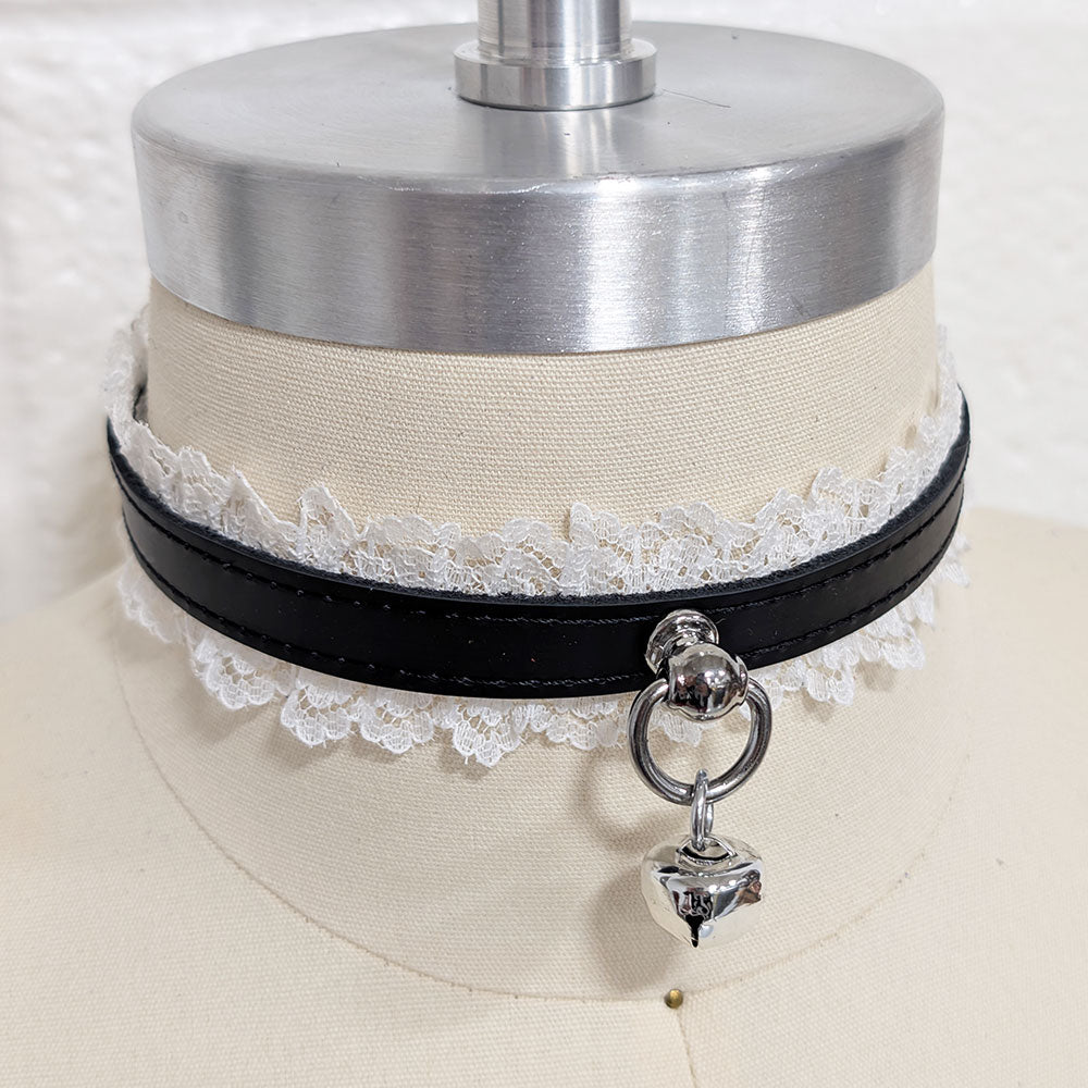 ☆ Color-Swap Mini Kitty Bell Lace Collar