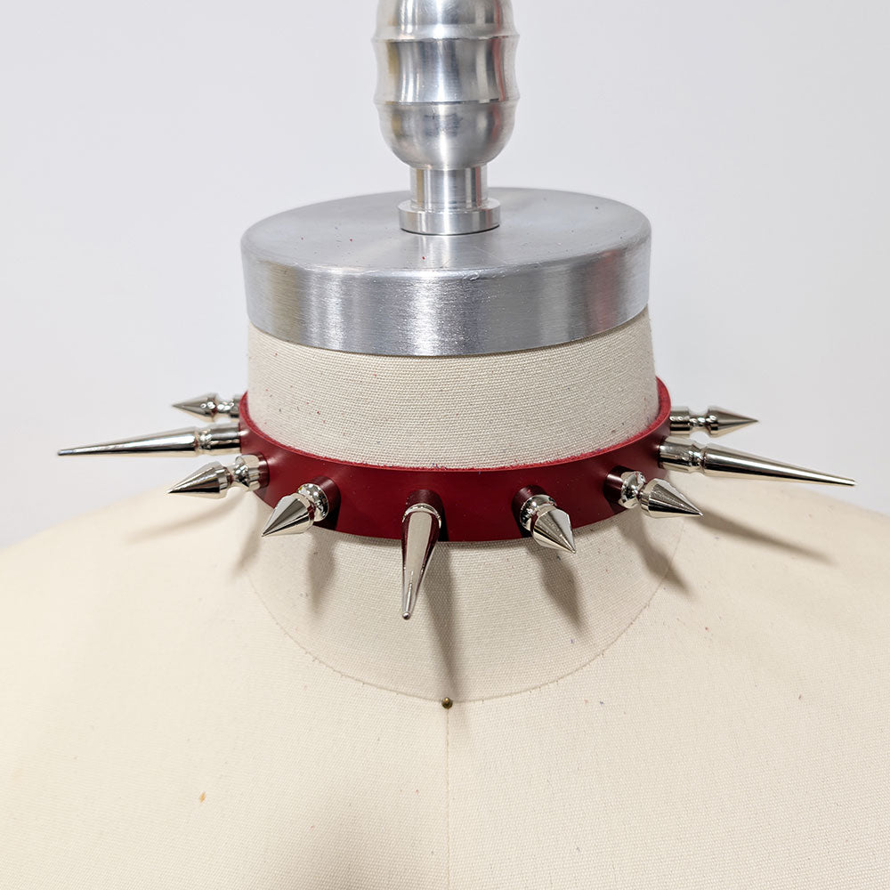 Long Spiked Collar