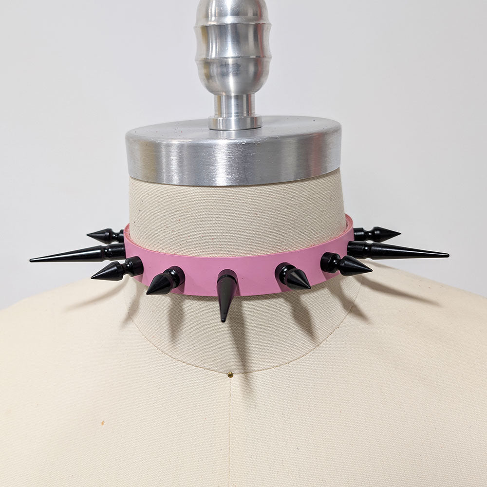 Long Spiked Collar