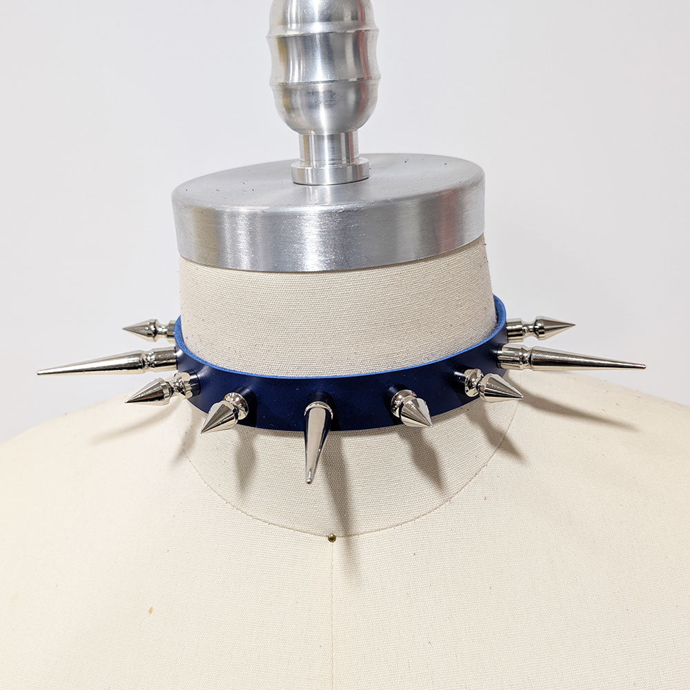Long Spiked Collar