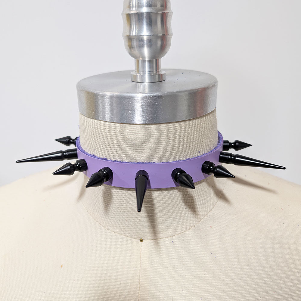 Long Spiked Collar
