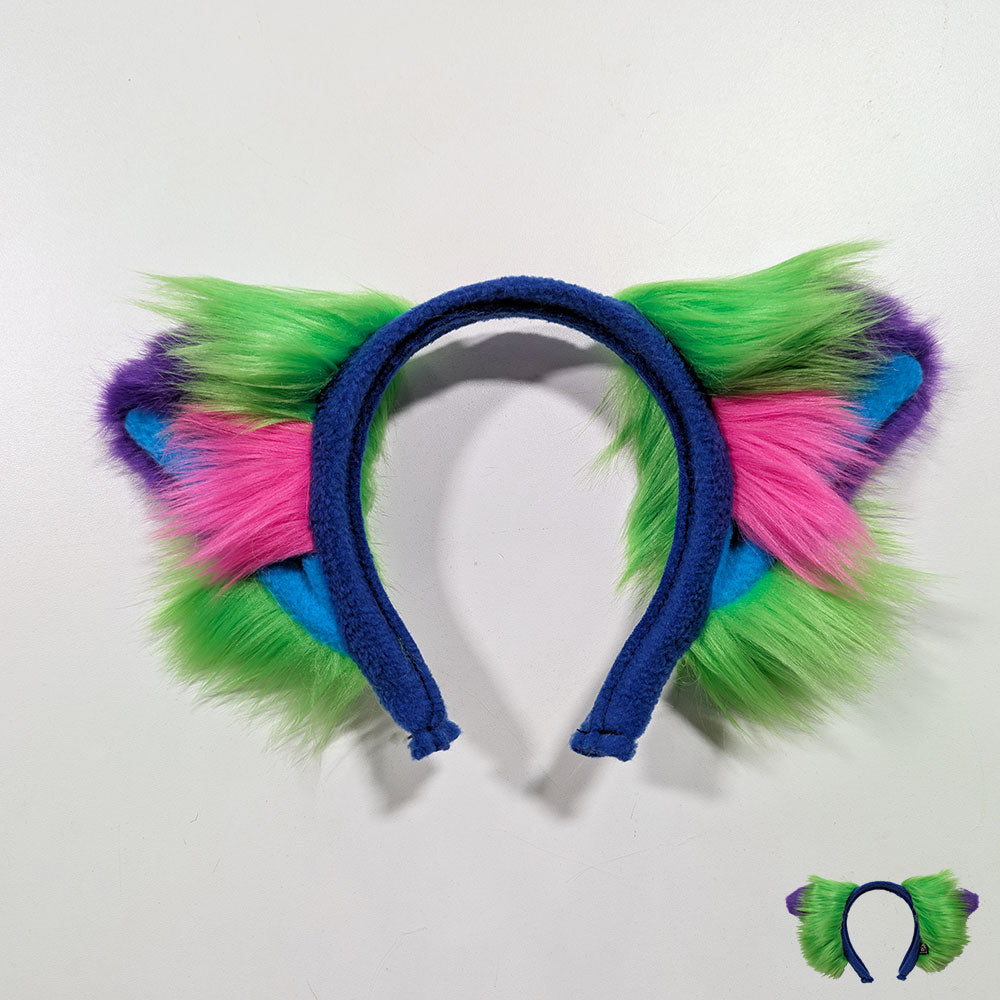 Pawstar Color-Swap Kitty+ Ear - cat ear headband for costumes, cosplay, fursuit, fashion, therian alt 2