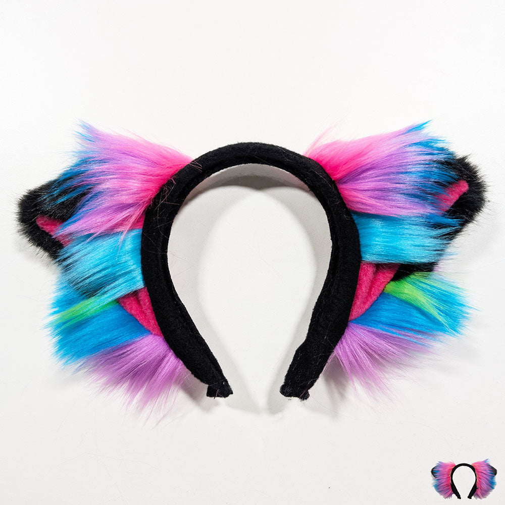 Pawstar Color-Swap Kitty+ Ear - cat ear headband for costumes, cosplay, fursuit, fashion, therian alt