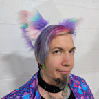 Pawstar Color-Swap Fox Ear+ Headband - fox ear headband for costumes, cosplay, fursuit, fashion, therian model 3