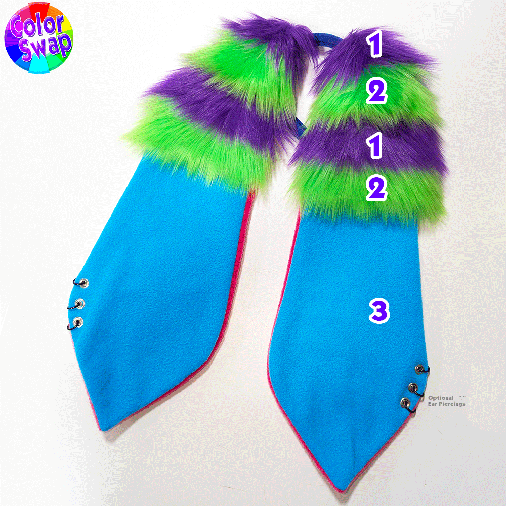 ☆ Color-Swap Floppy Bunny+ Ear Headband