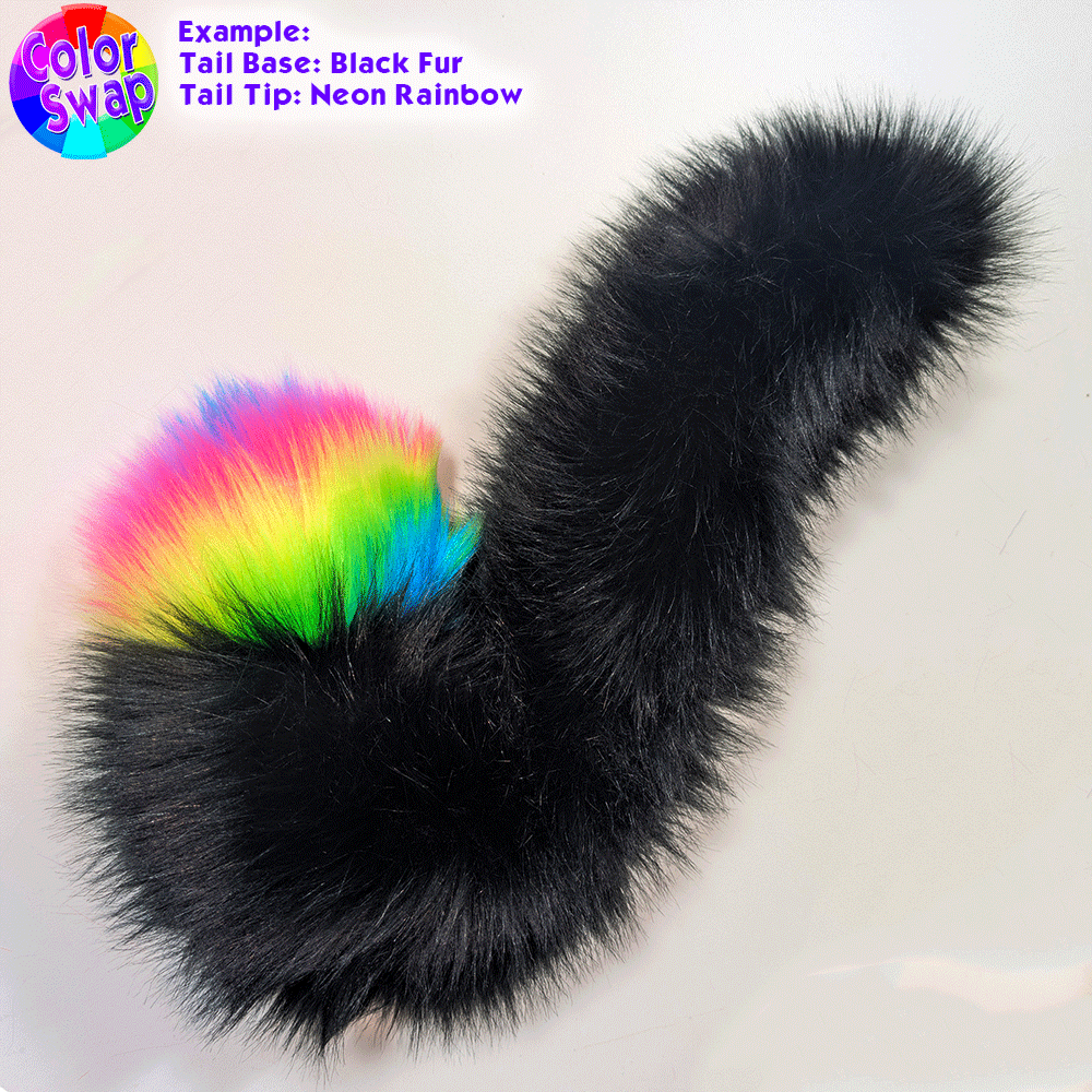 ☆ Color-Swap Chibi Kitty Curl Tail