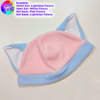 ☆ Color-Swap Fleece Kitty Hat