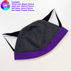 ☆ Color-Swap Fleece Kitty Hat