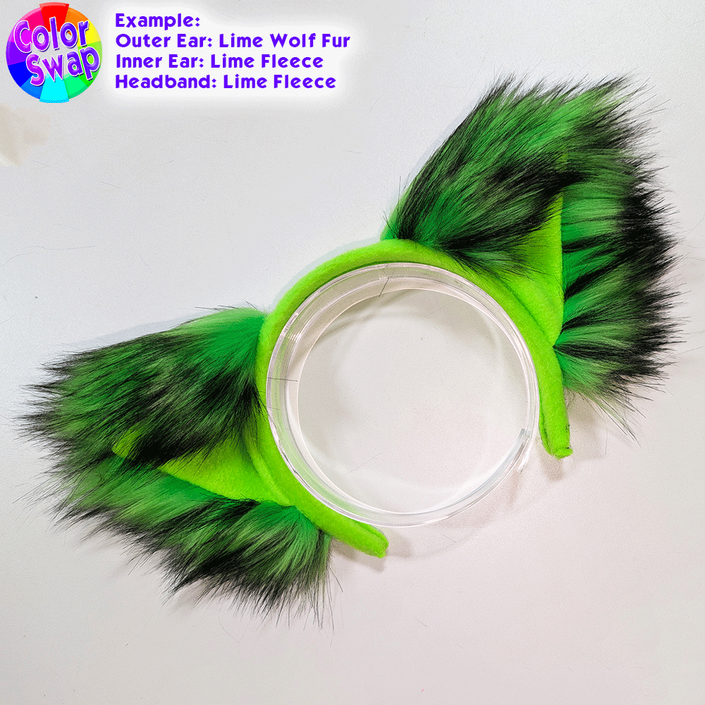 ☆ Color-Swap Fluffy Mew Ear Headband