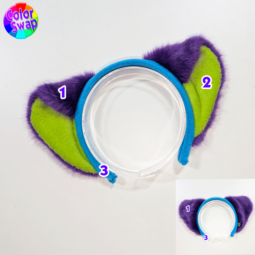 ☆ Color-Swap Lion Ear Headband