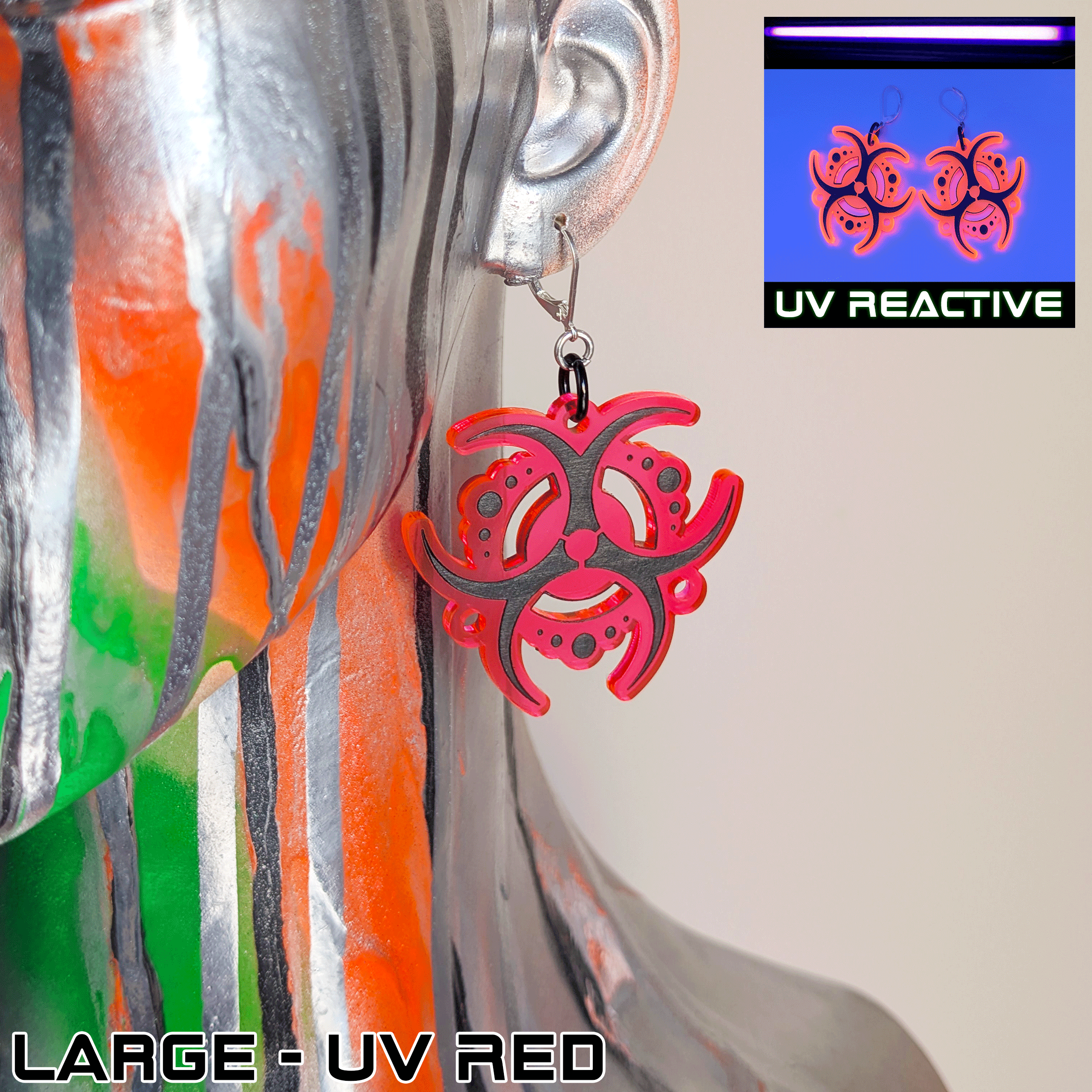 Biohazard Earrings