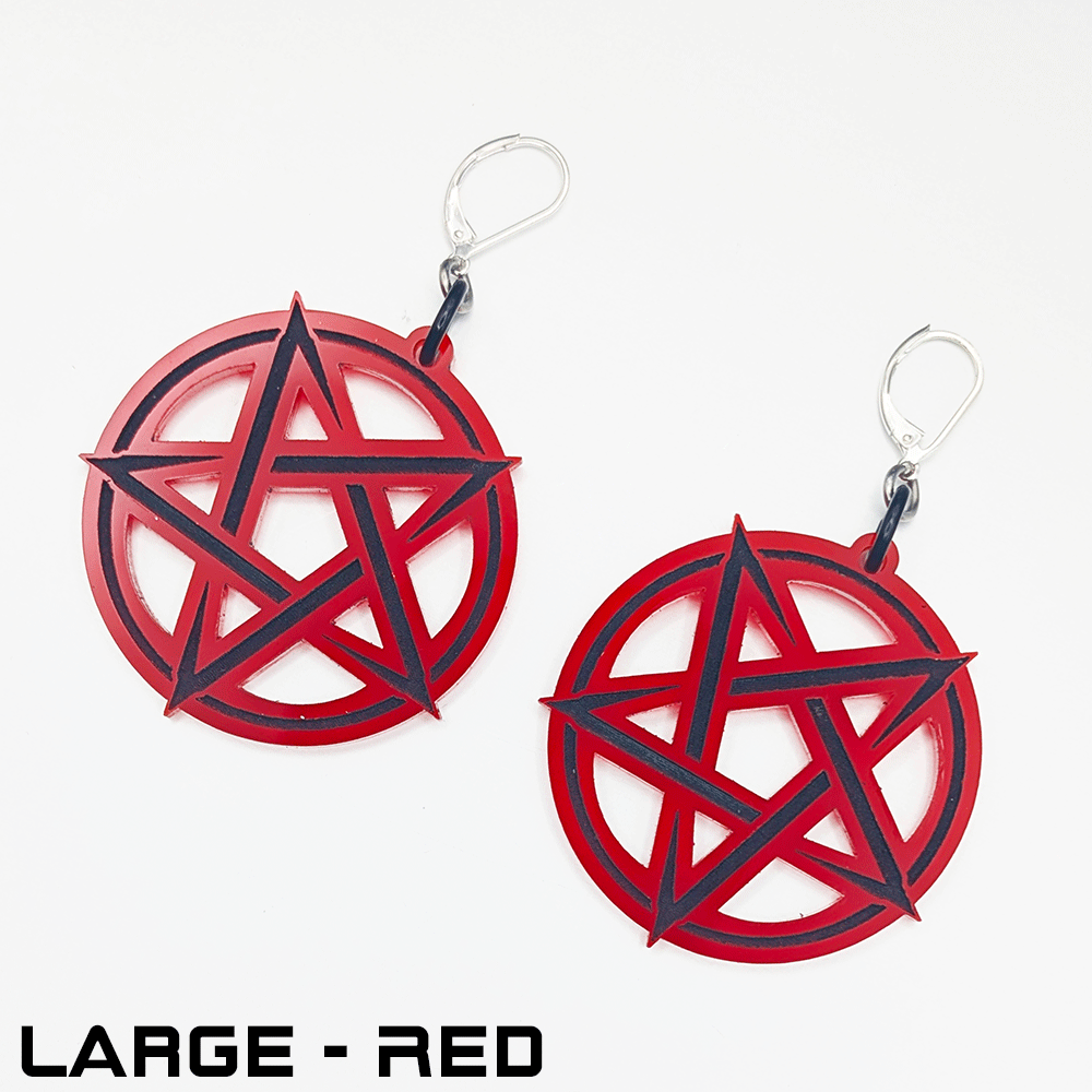 Witchy Pentacle Earrings