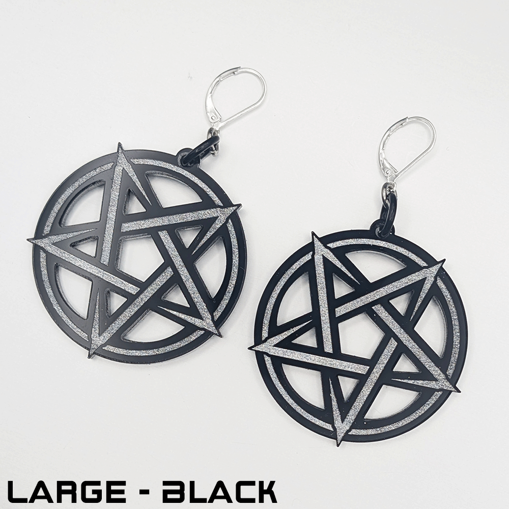 Witchy Pentacle Earrings