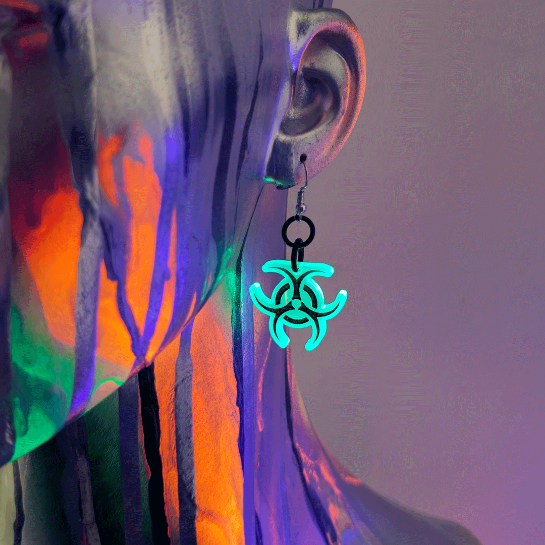 Biohazard Earrings