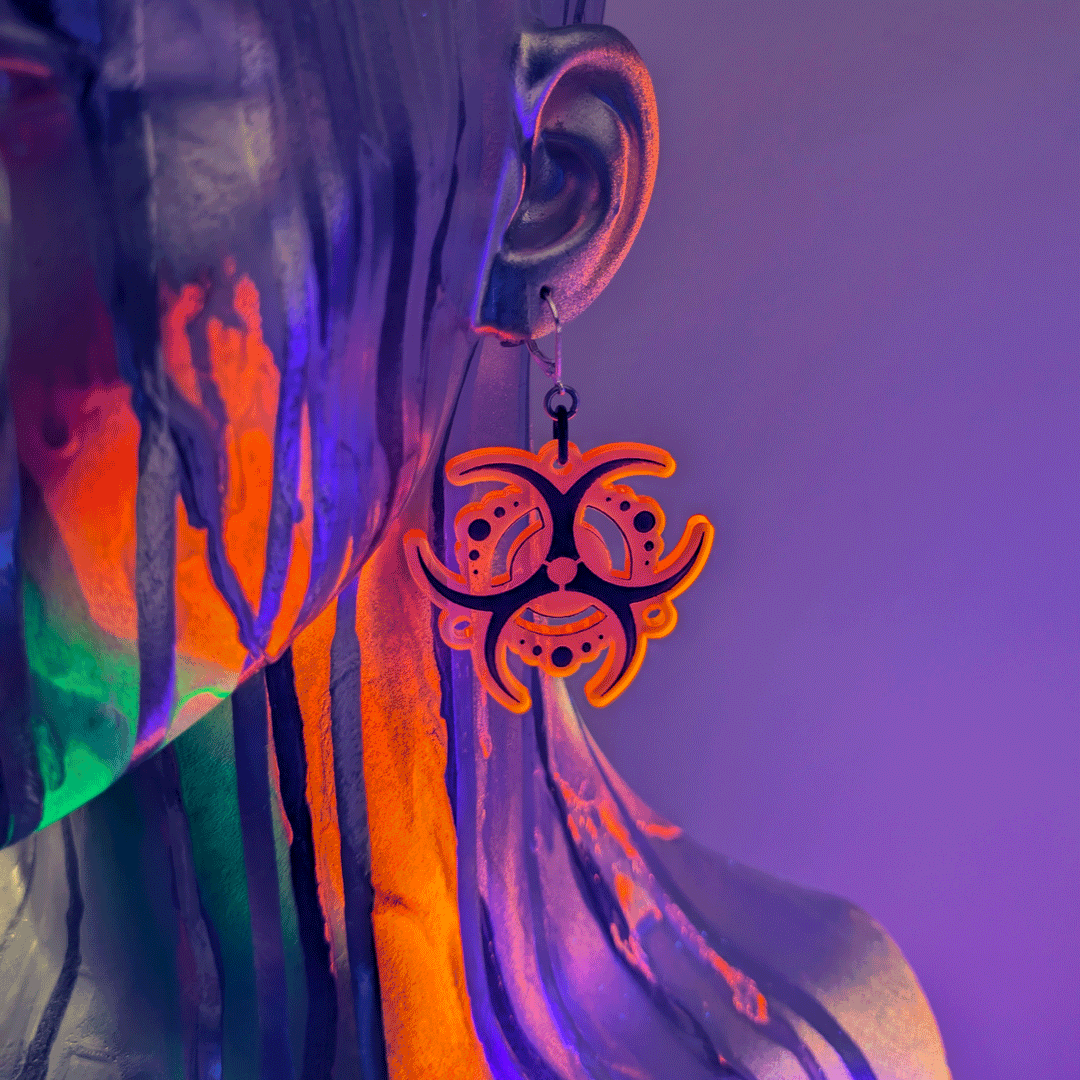 Biohazard Earrings