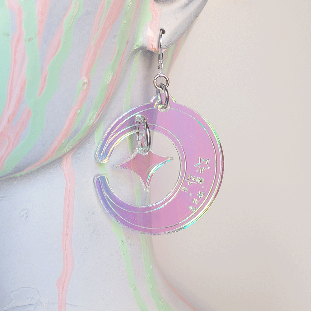 Lunar Crescent Earrings