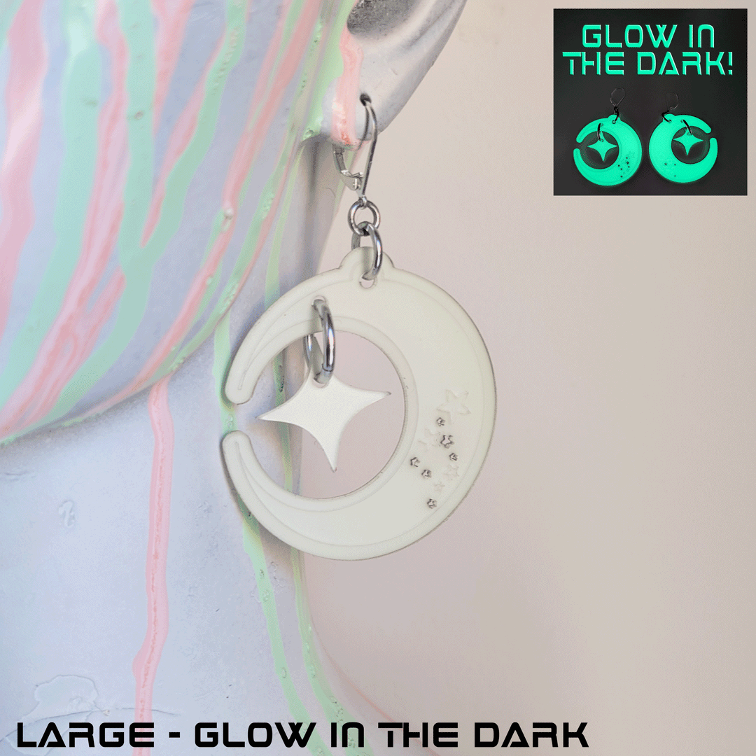 Lunar Crescent Earrings