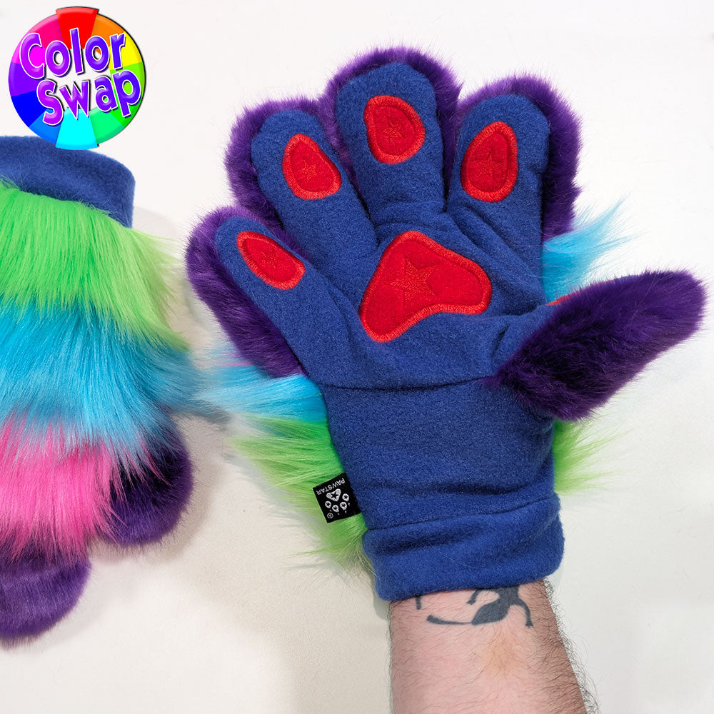 ☆ Color-Swap 3 Stripe PawMitts