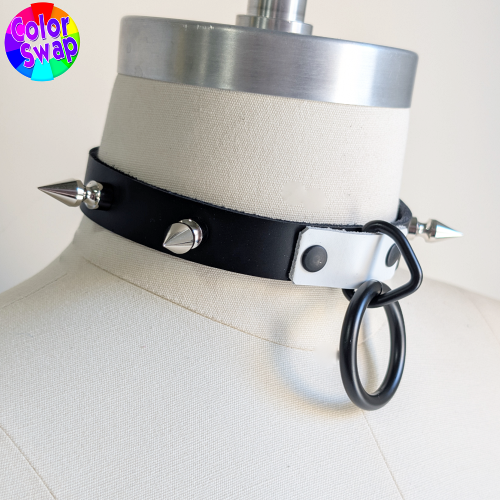 ☆ Color-Swap Ring & Spike Collar