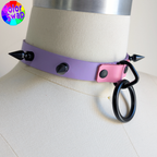 ☆ Color-Swap Ring & Spike Collar
