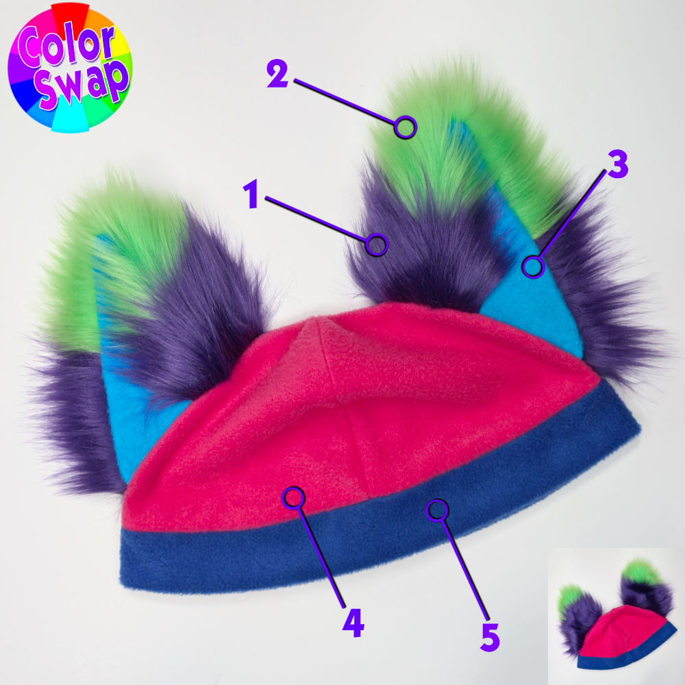 ☆ Color-Swap Fox Yip Hat