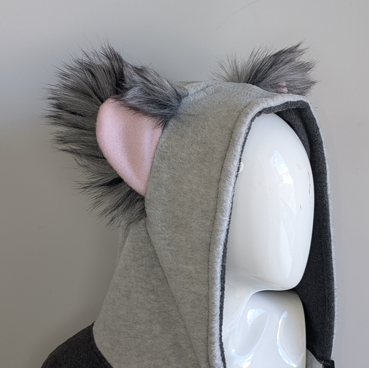 Pawstar opossum possum furry hoodie with clip on tail