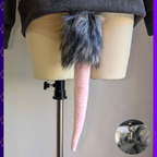 Pawstar opossum possum furry hoodie with clip on tail