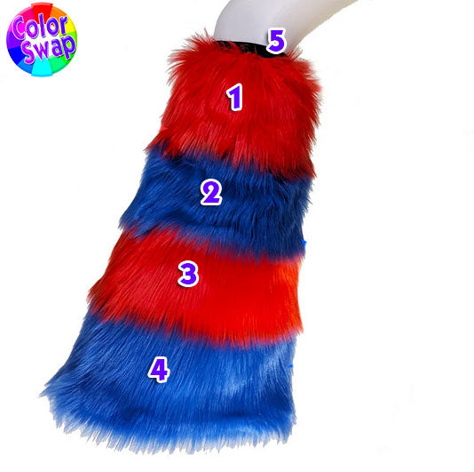 ☆ Color-Swap Stripey Leg Warmers