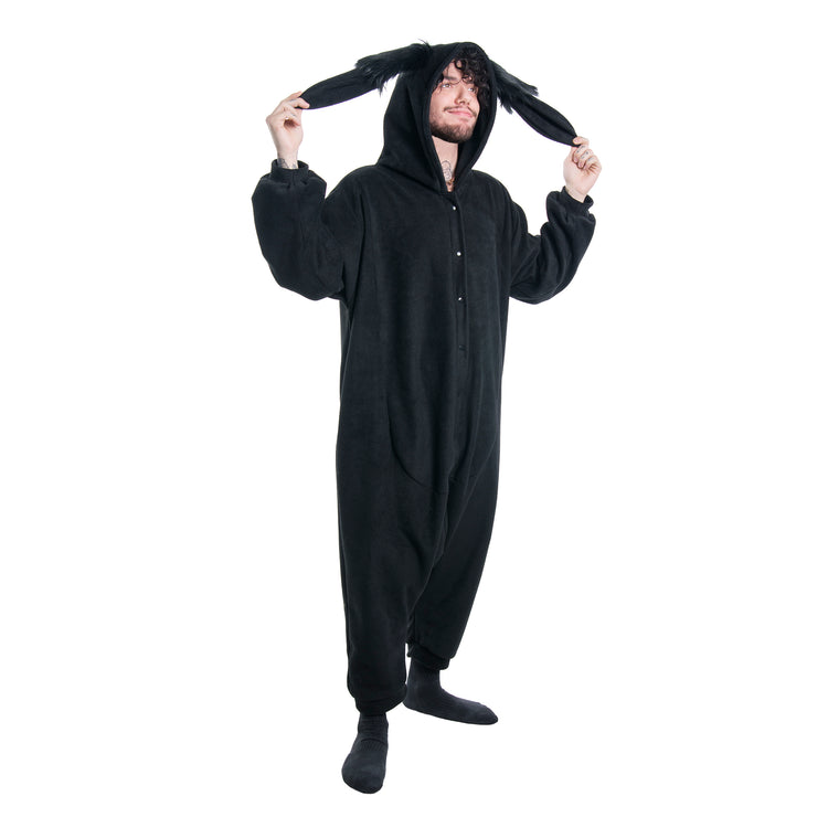 Bunny Nybble Kigurumi by pawstar - japanese style onesie pj pajama kigu black