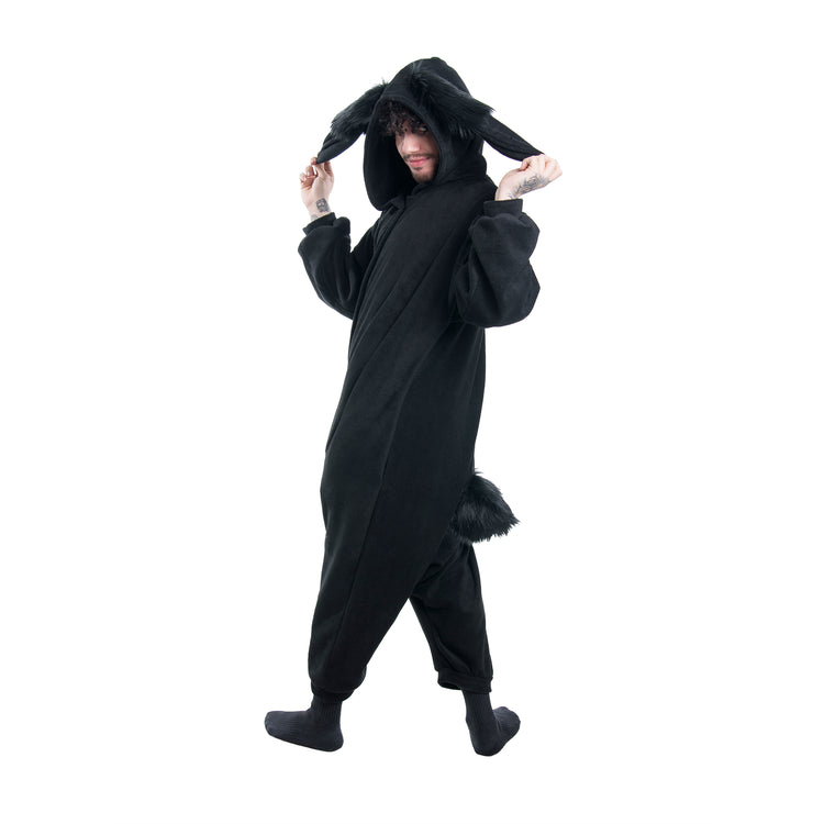 Bunny Nybble Kigurumi by pawstar - japanese style onesie pj pajama kigu black