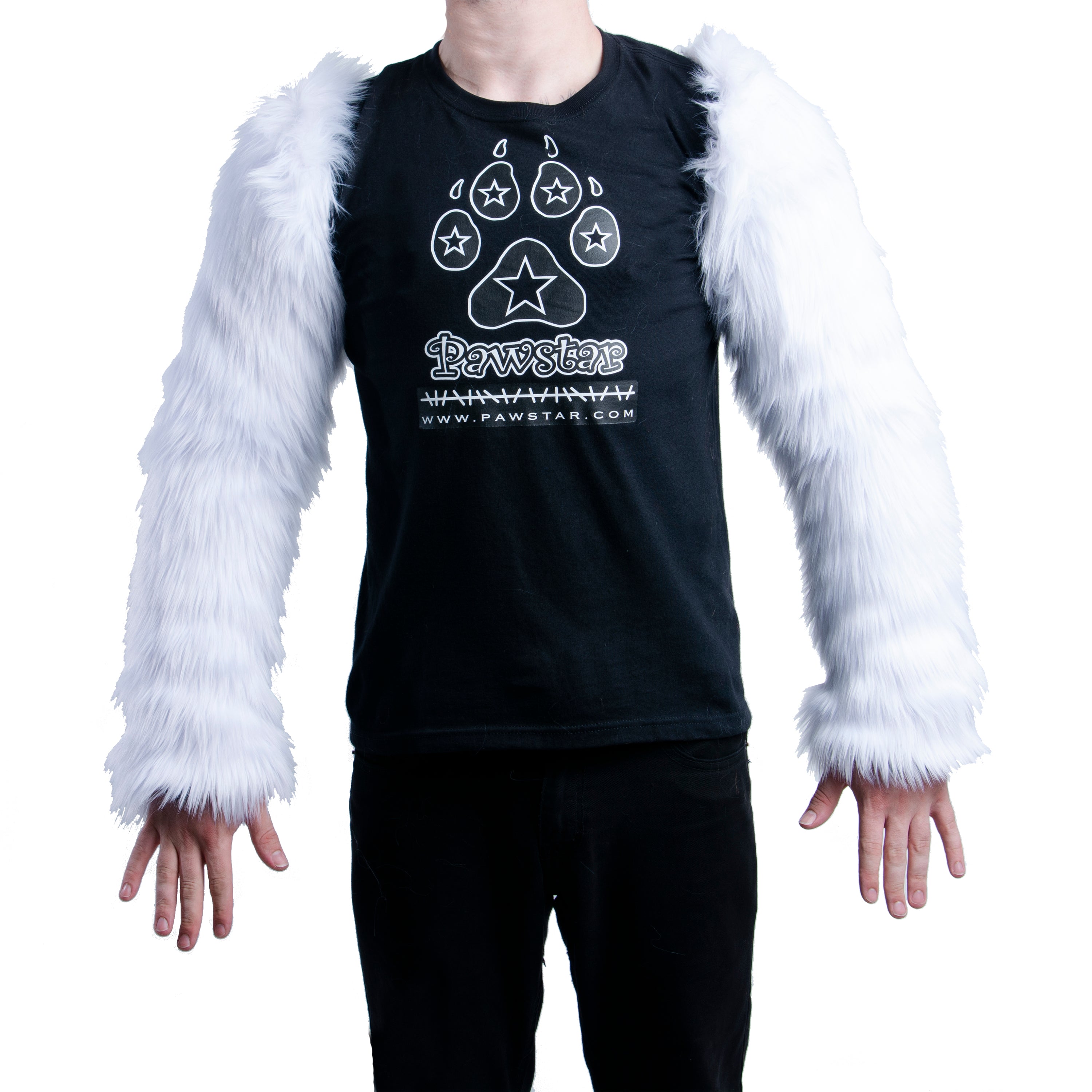 Monster Fur Arm Sleeves partial fursuit hand paw head furry cosplay halloween costume