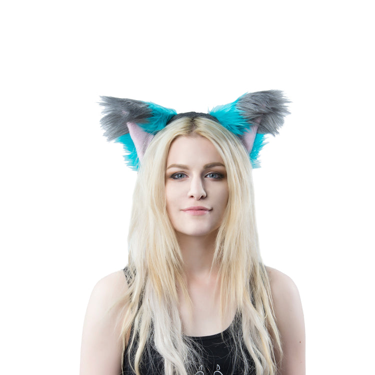 Cheshire Fox Yip Ear Headband - Pawstar Pawstar Ear Headband canine, Cheshire, cosplay, costume, ear, fox, furry, ship-15, ship-15day