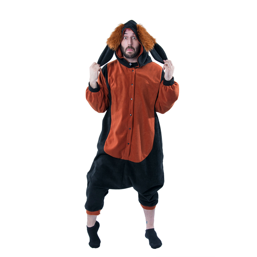 Bunny Nybble Kigurumi by pawstar - japanese style onesie pj pajama kigu brown rust