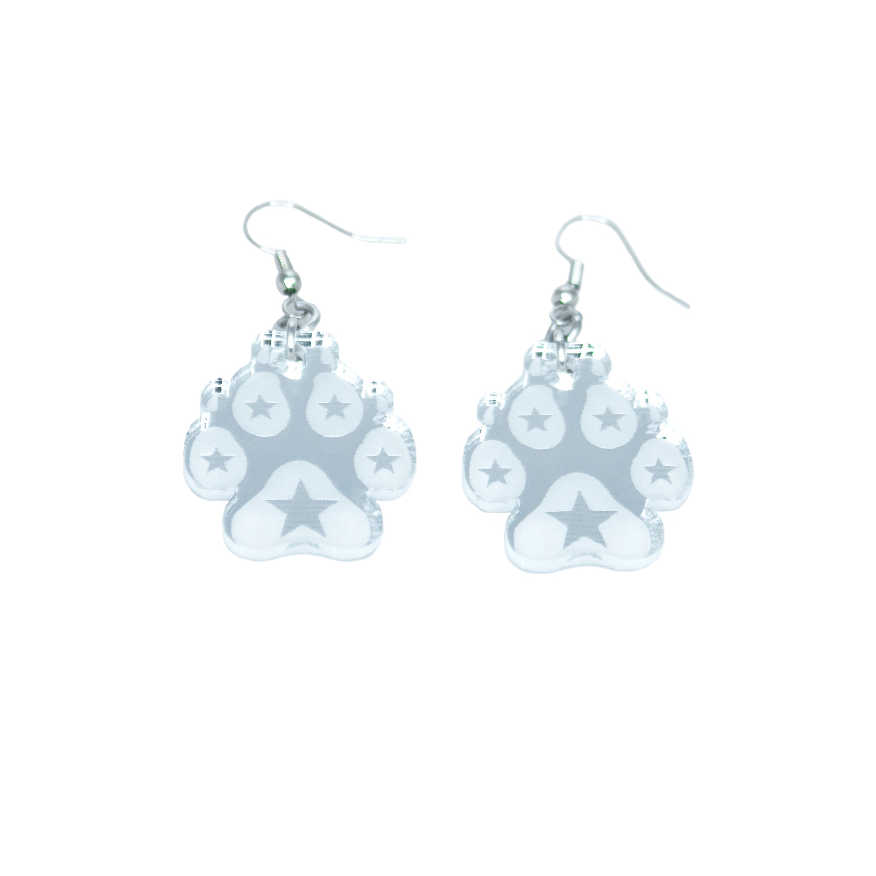 Pawstar Logo Acrylic Earrings - Pawstar Pawstar Earrings cosplay, costume, Cutebits, furry, ship-15, ship-15day, swag