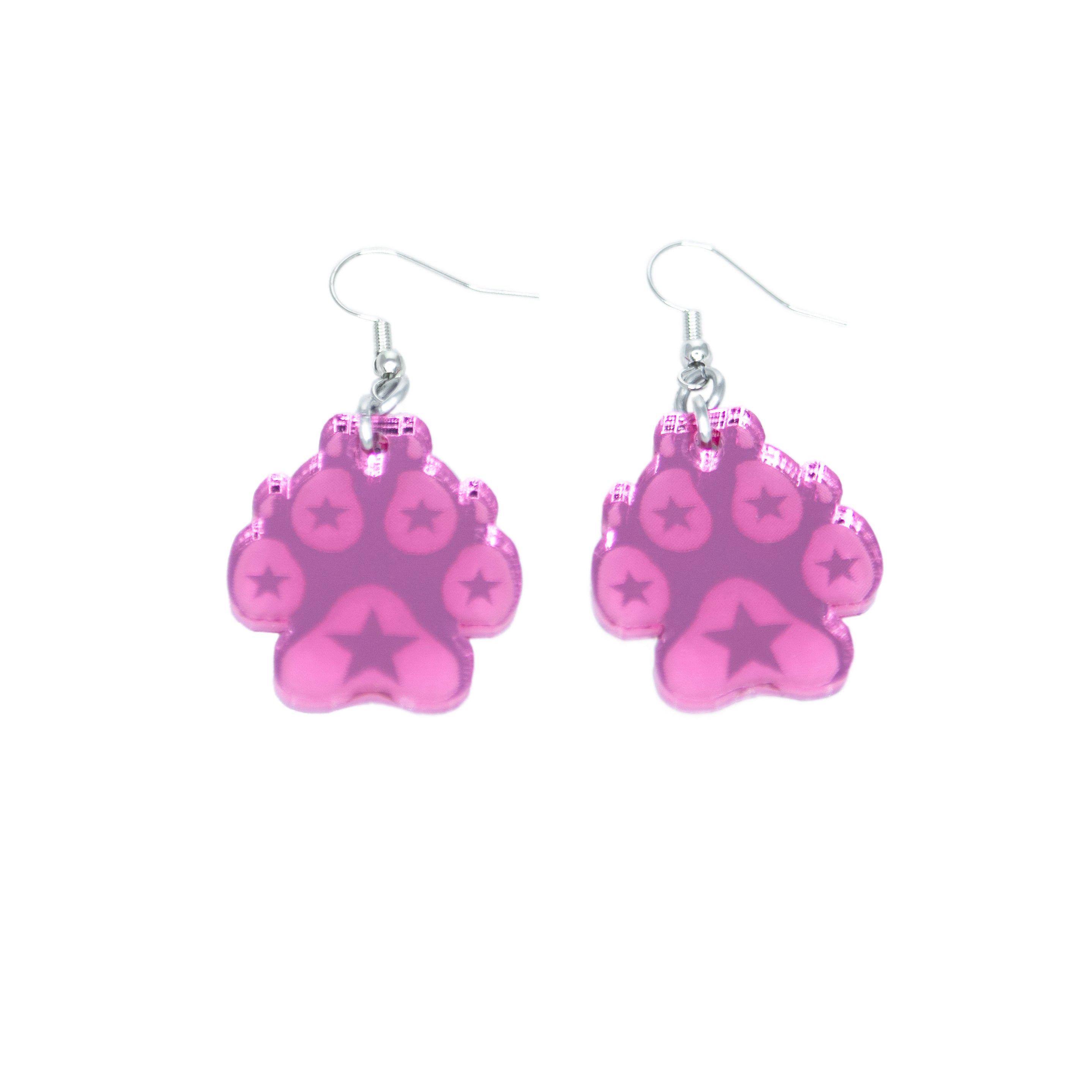 Pawstar Logo Acrylic Earrings - Pawstar Pawstar Earrings cosplay, costume, Cutebits, furry, ship-15, ship-15day, swag