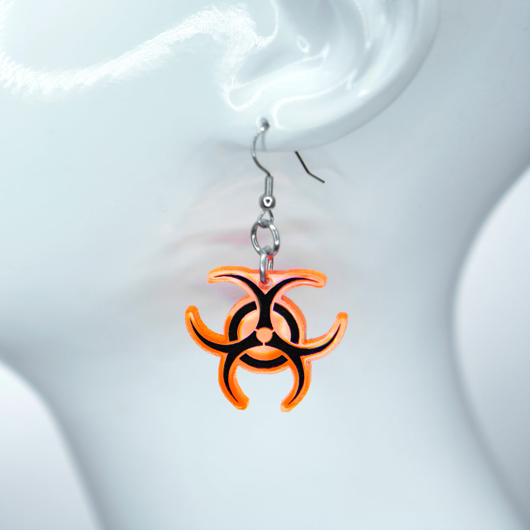 Biohazard Earring & Necklace Set